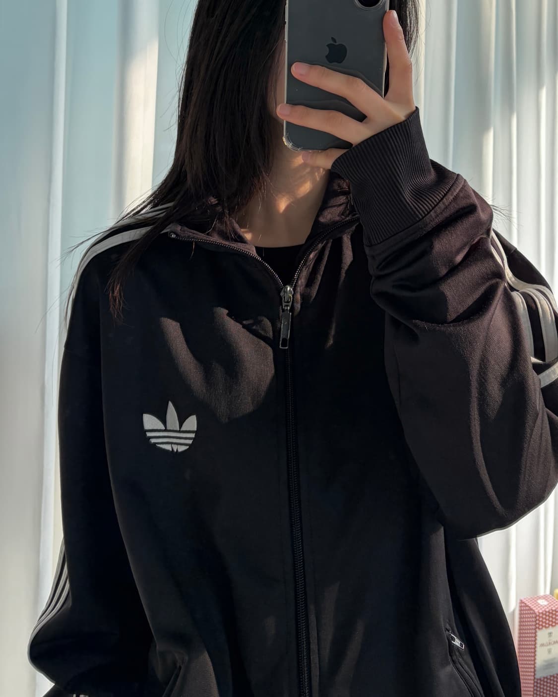 [XL]아디다스 구형 파이어버드 블랙 트랙탑 져지 상품이미지2