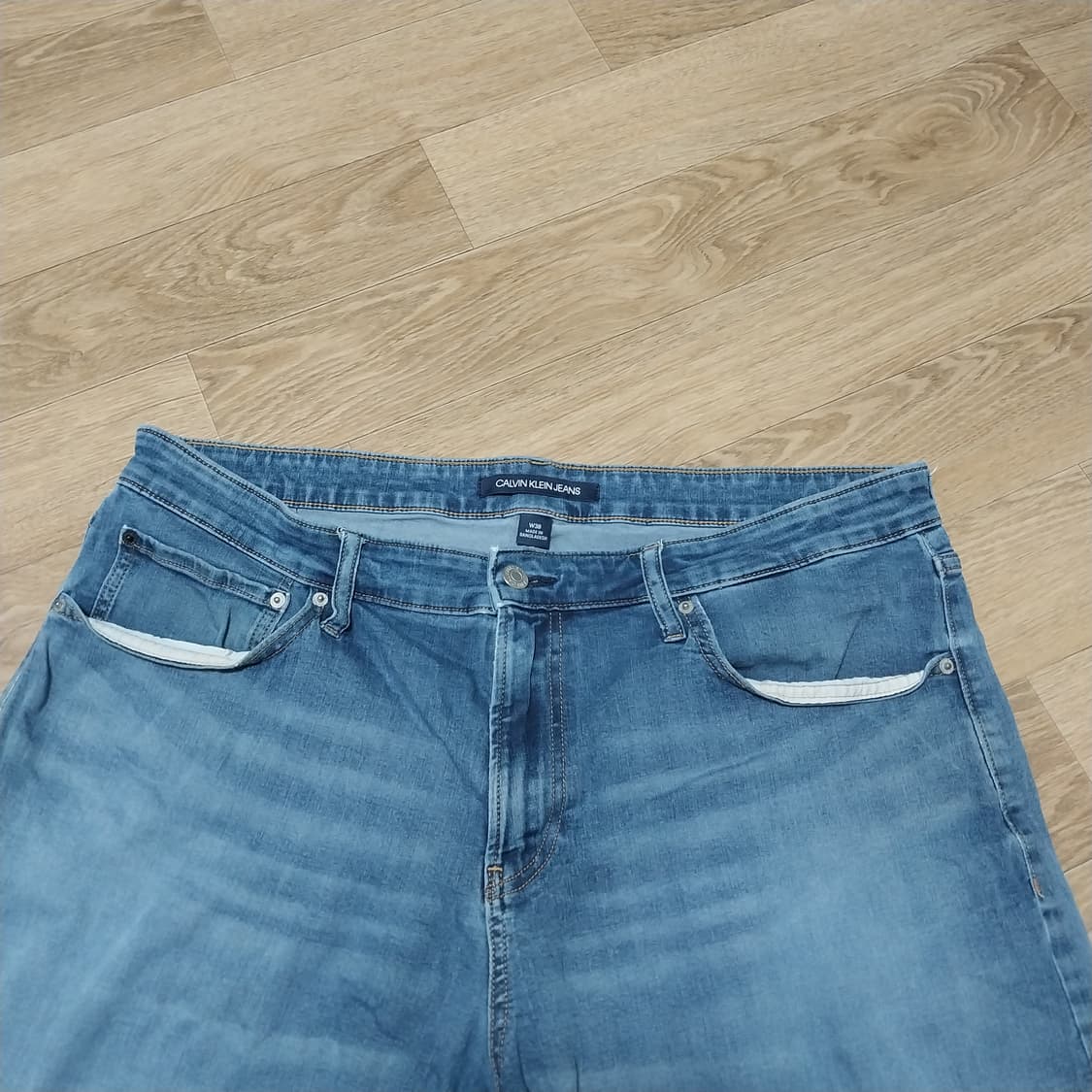 Ck 스판 반바지 남성38 인치 데님 상품이미지4