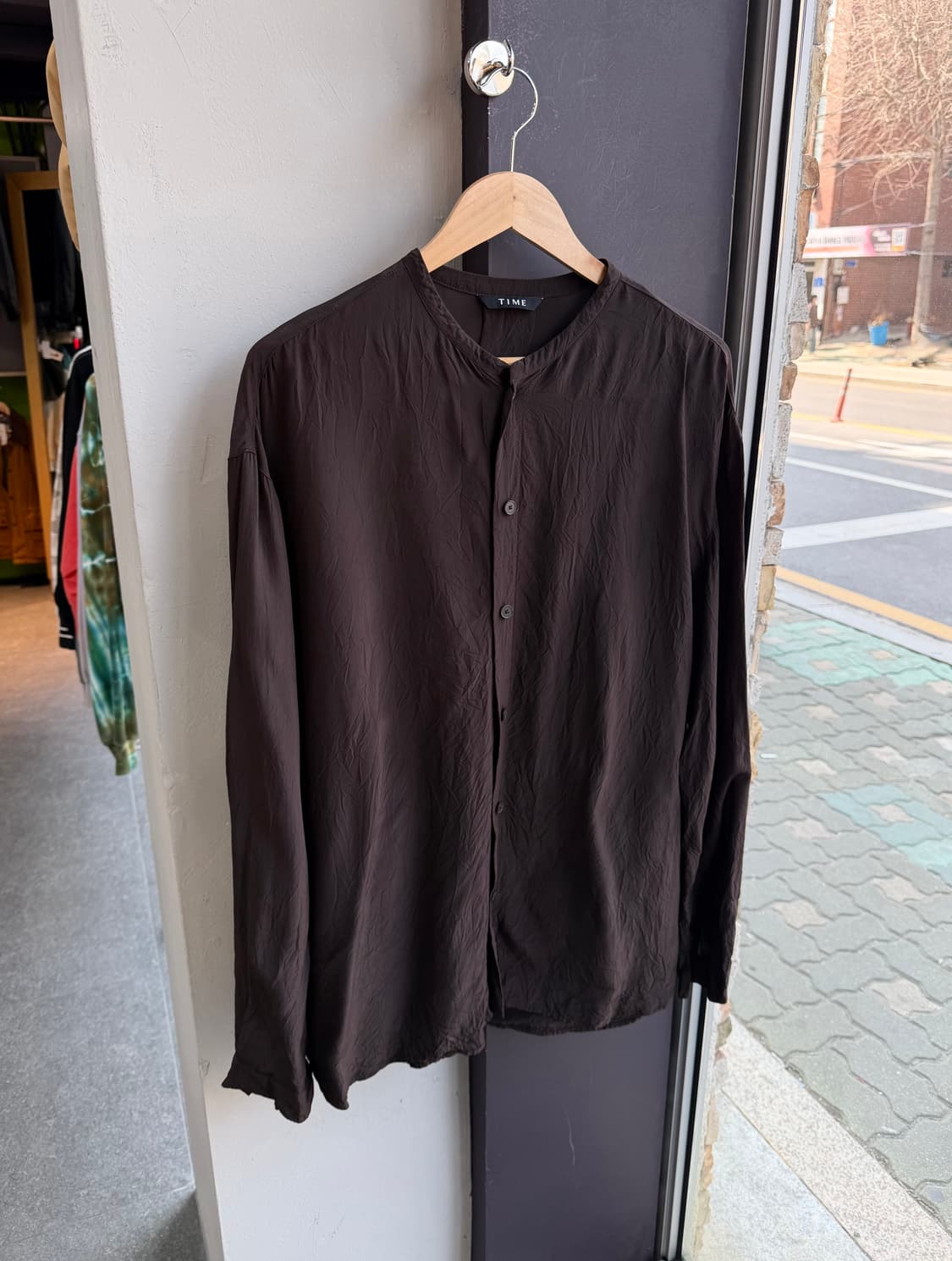 105/ 타임옴므 24SS 크링클 백 인버티드 셔츠 상품이미지4