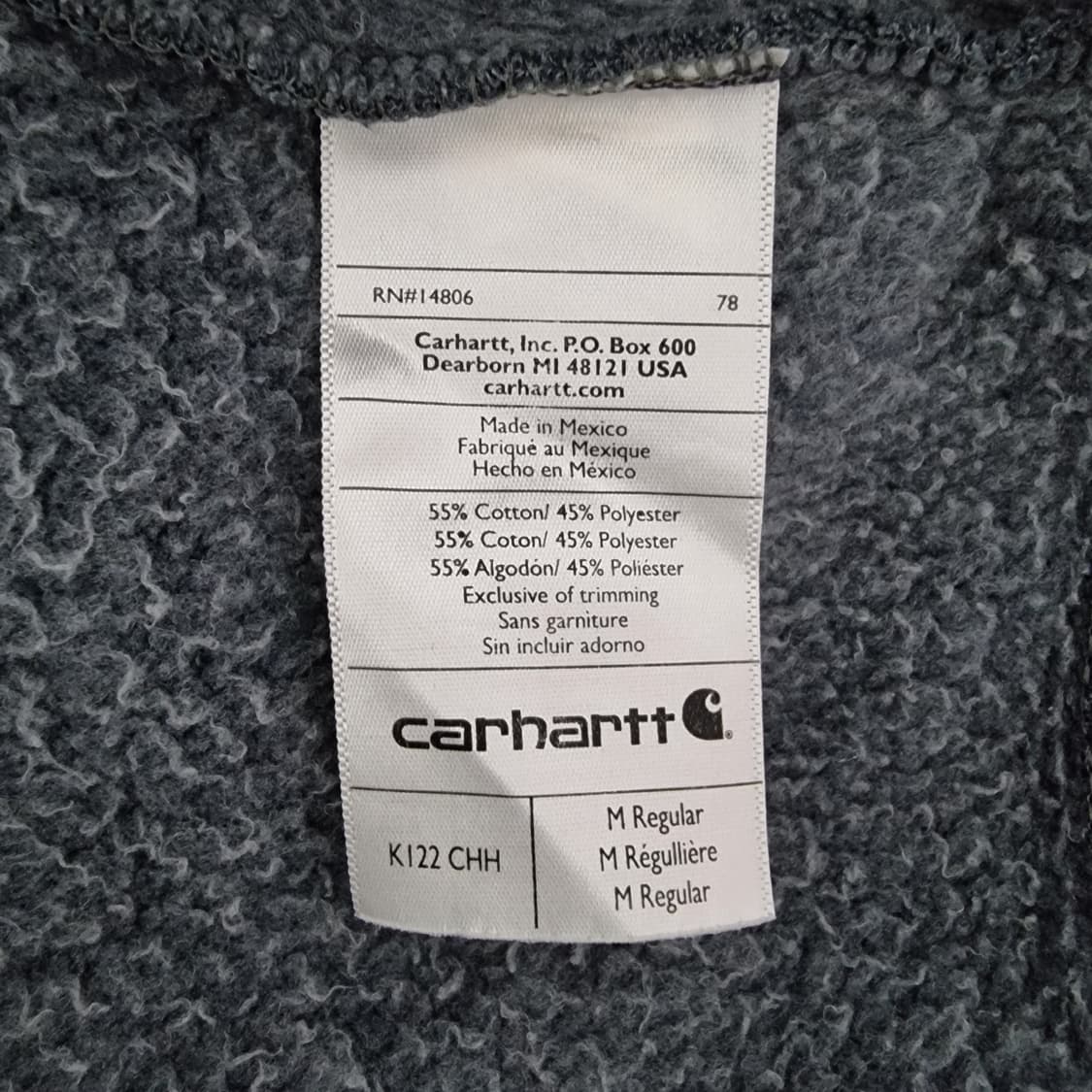 칼하트 미드웨이트 후드 집업 95 상품이미지5