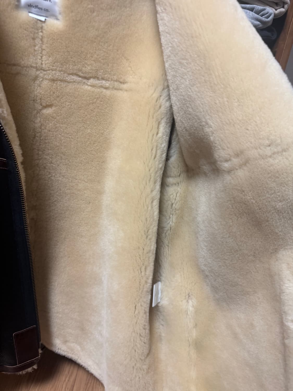 블라인드파일즈 양털 무톤 자켓 무스탕 [2] 상품이미지6