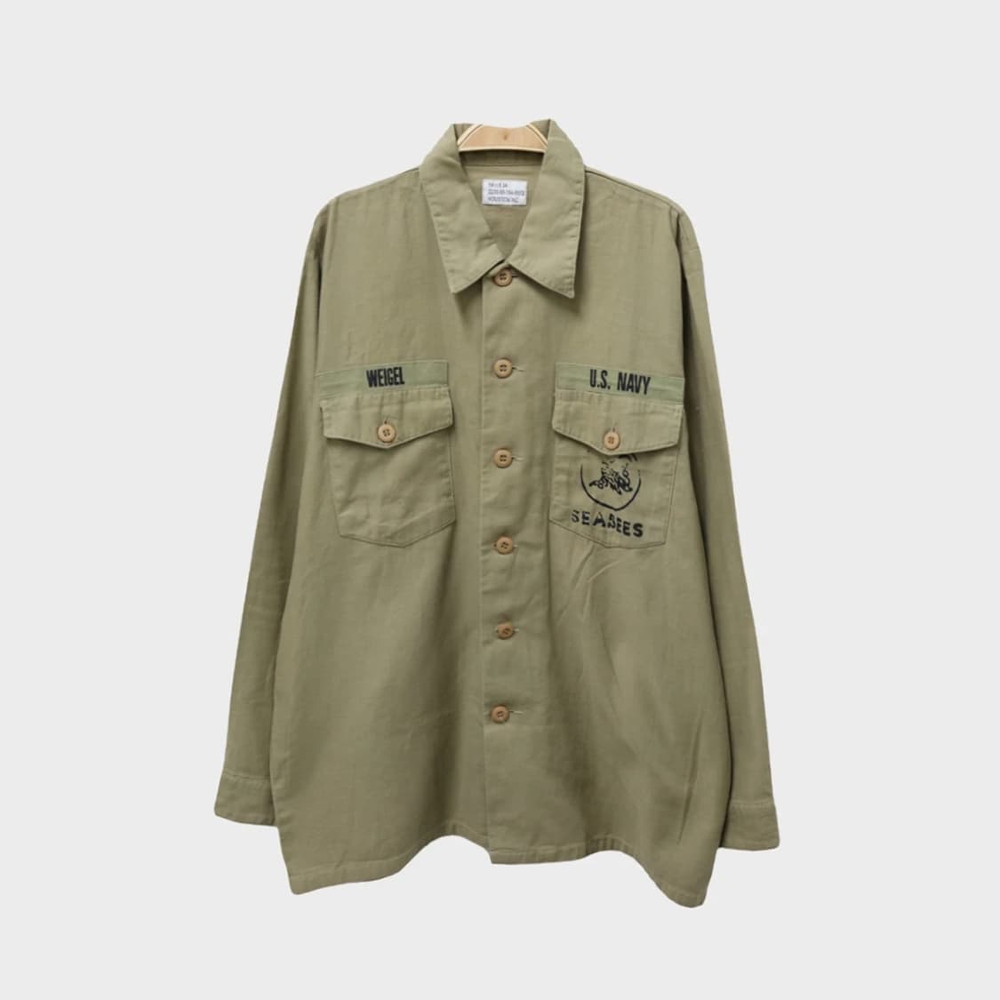 HOUSTON 휴스턴 U.S.NAVY SEABEES 셔츠 69743 상품이미지1