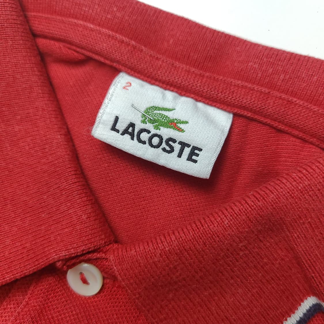 무배]여성 라코스테 카라 반팔티 S 상품이미지3