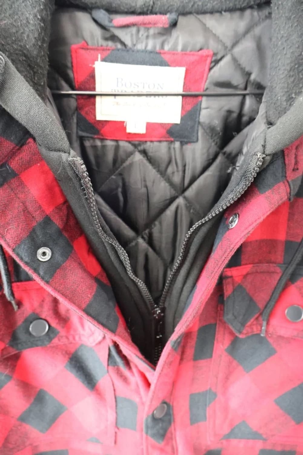 Boston Traders Red Check Quilted Jacket 상품이미지5