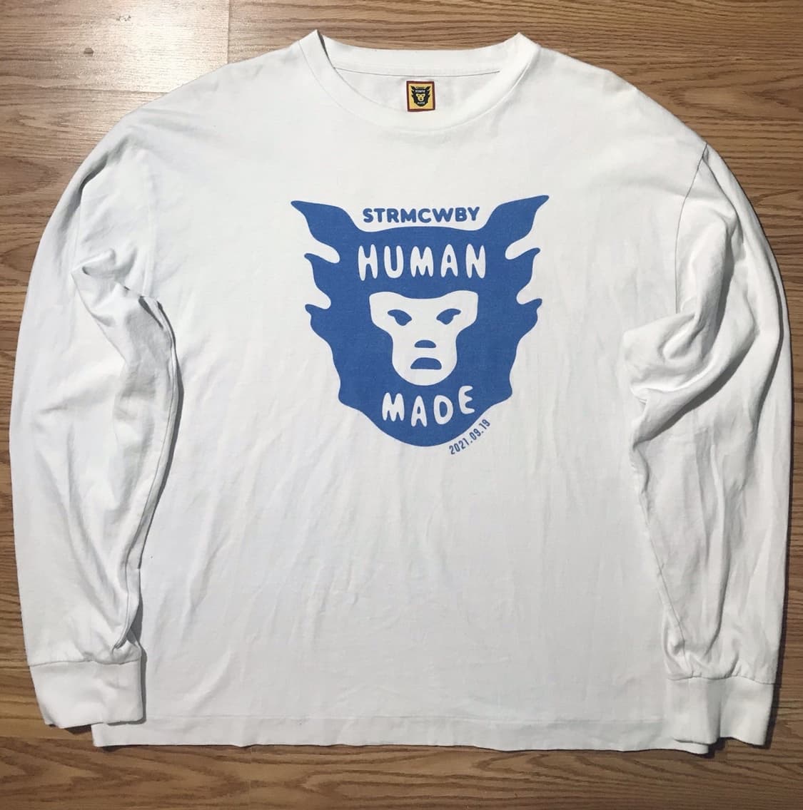 휴먼메이드 데일리 롱슬리브 티셔츠 화이트 2XL 상품이미지1