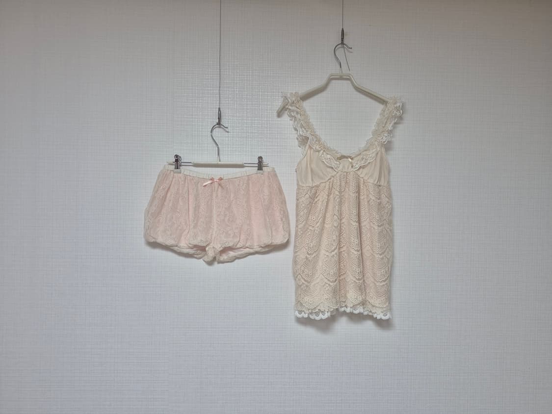 리즈리사 Chambre a couche 프릴캐미&벌룬인팡 셋업입니다♡♡ 상품이미지1