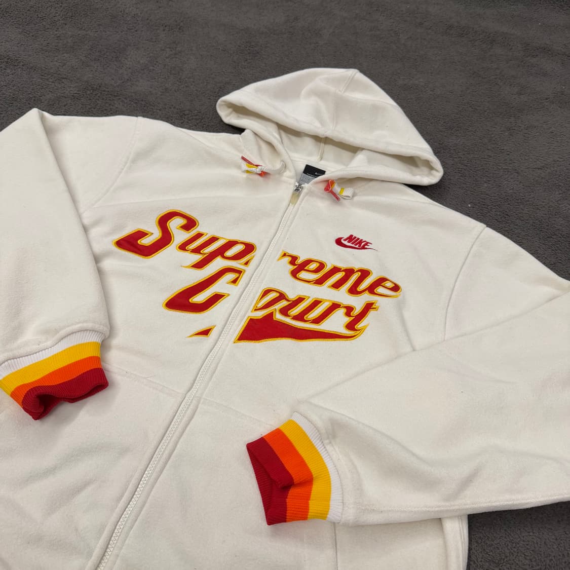 [정품/XL] 나이키 올드스쿨 슈프림코트 플리스 후드집업 상품이미지1