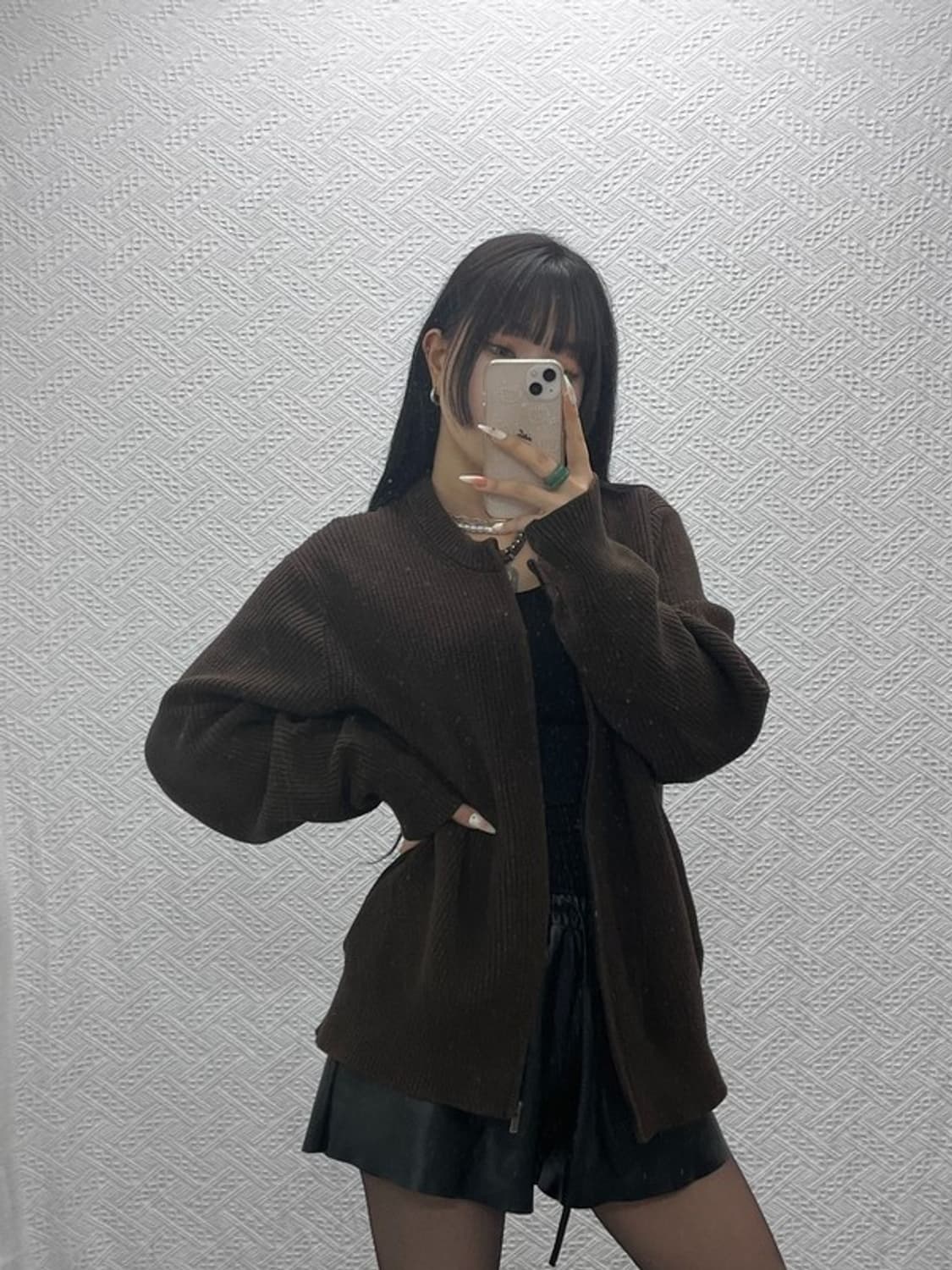 유니클로 빈티지 모던 캐주얼 시크 집업 가디건 XL C09414 상품이미지1