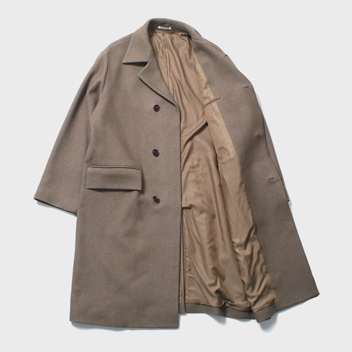 AURALEE wool silk melton  soutien collar coat  상품이미지4