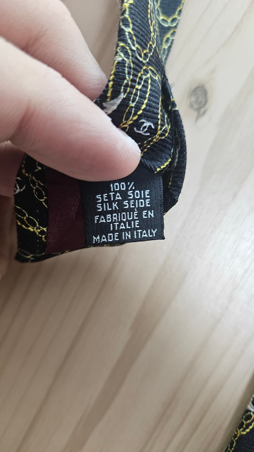 [단종/초희귀] 샤넬 빈티지 마린 앵커 넥타이/10cm 초광폭/상태 최상 상품이미지4