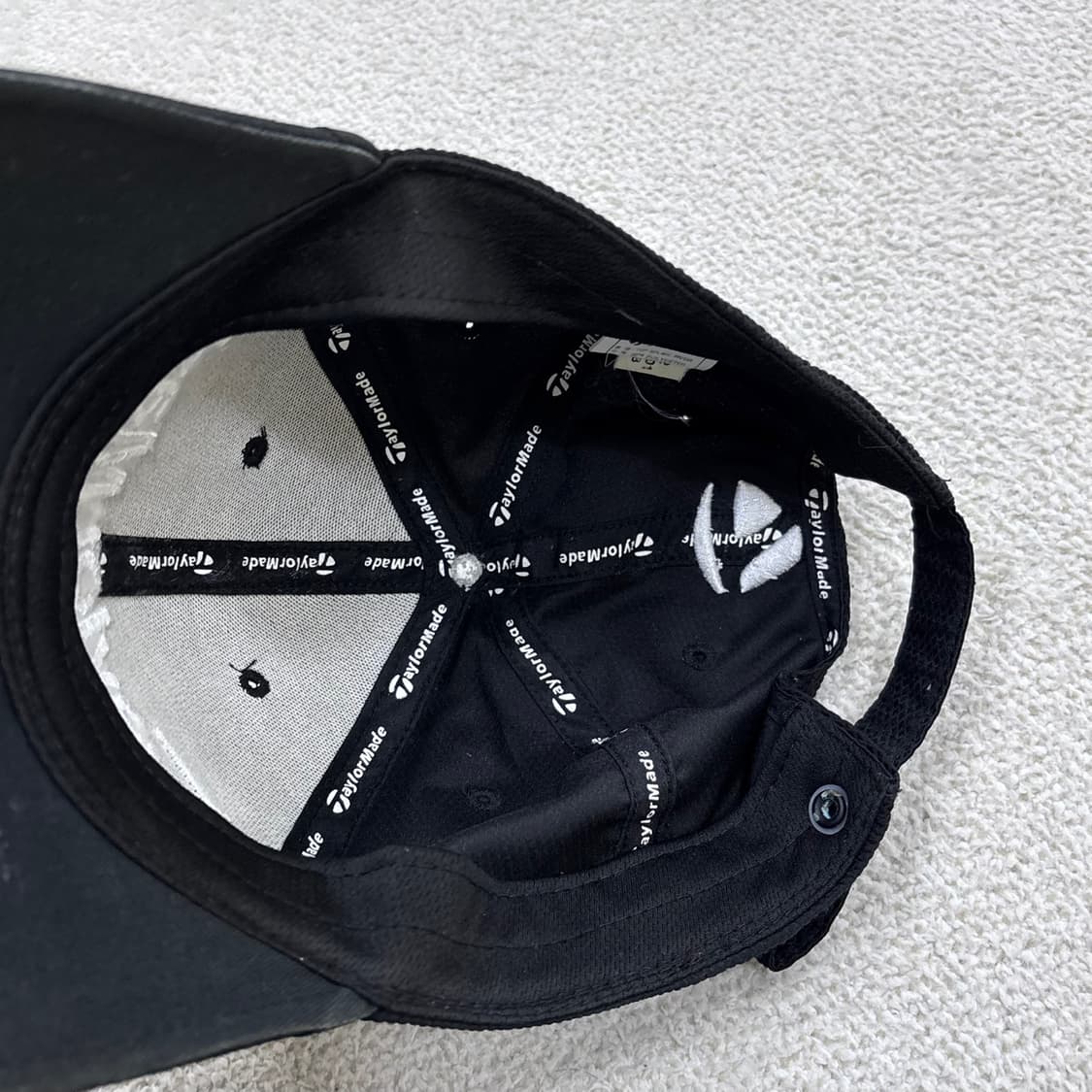 F 테일러메이드 블랙 볼캡 (오염확인) 0406E 상품이미지6
