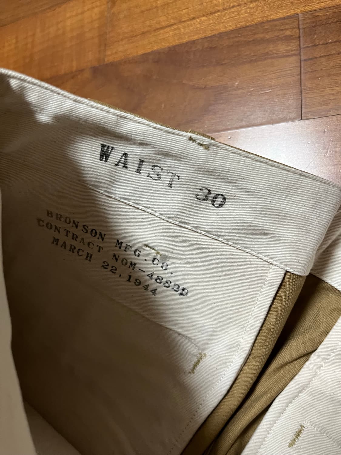 [새상품] 브론슨 USMC 치노 트라우저 카키 상품이미지4