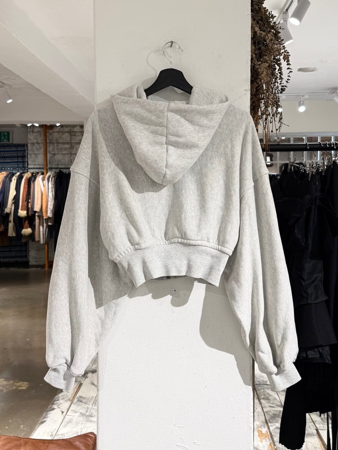 알렉산더 왕 멜란지 집업 크롭 후드티 상품이미지6