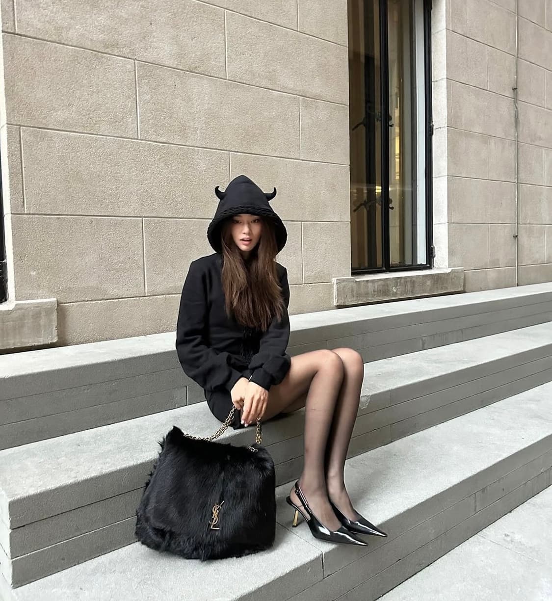 Nodress x Room SERVICE888 데빌후드집업 S 상품이미지6