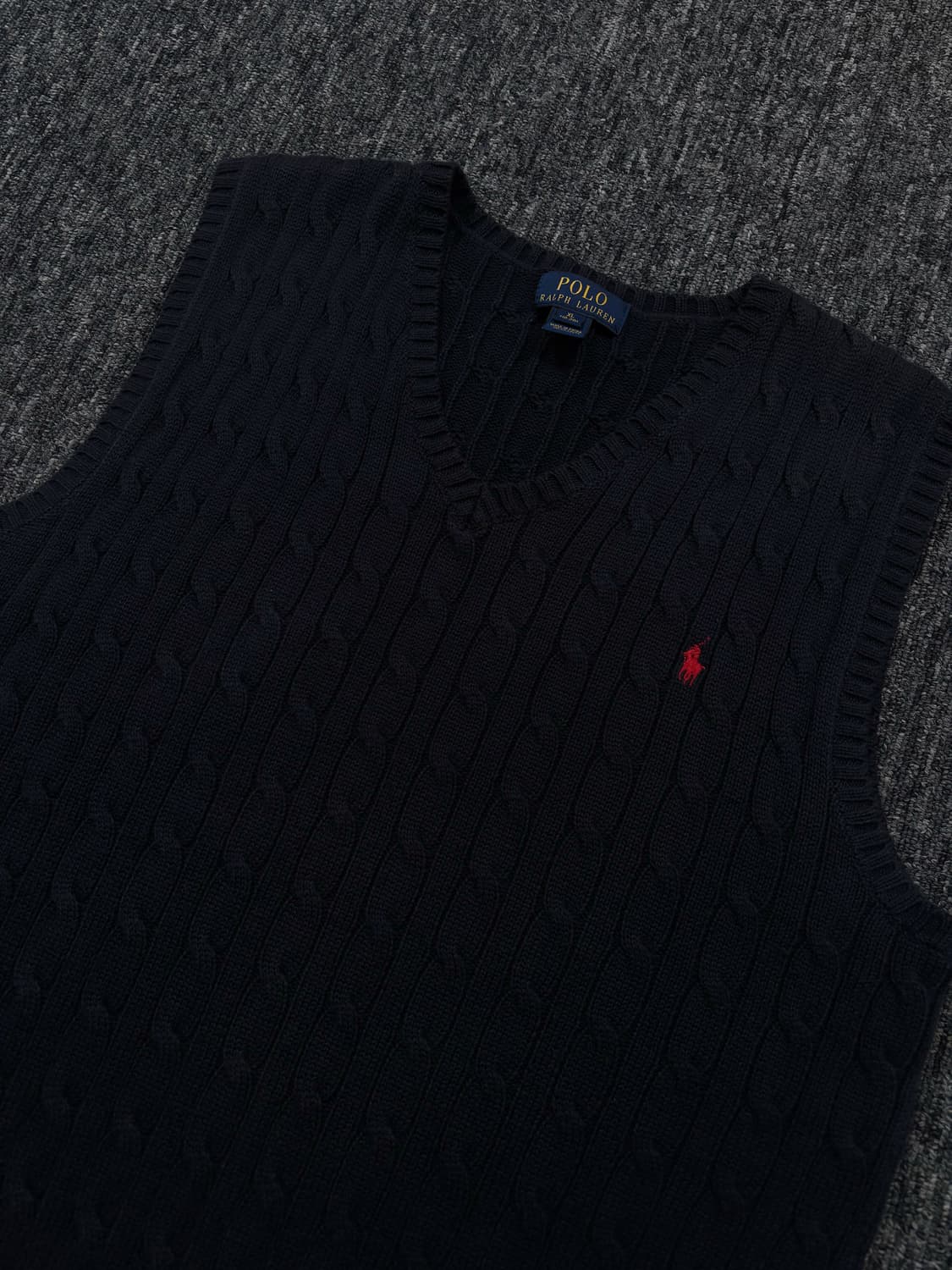폴로 네이비 니트 베스트 상품이미지5