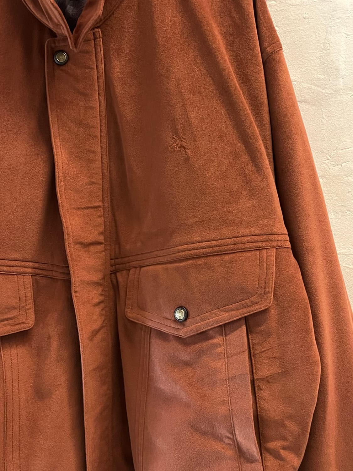 Sunny King 인조 스웨이드 블루종 LL 상품이미지3