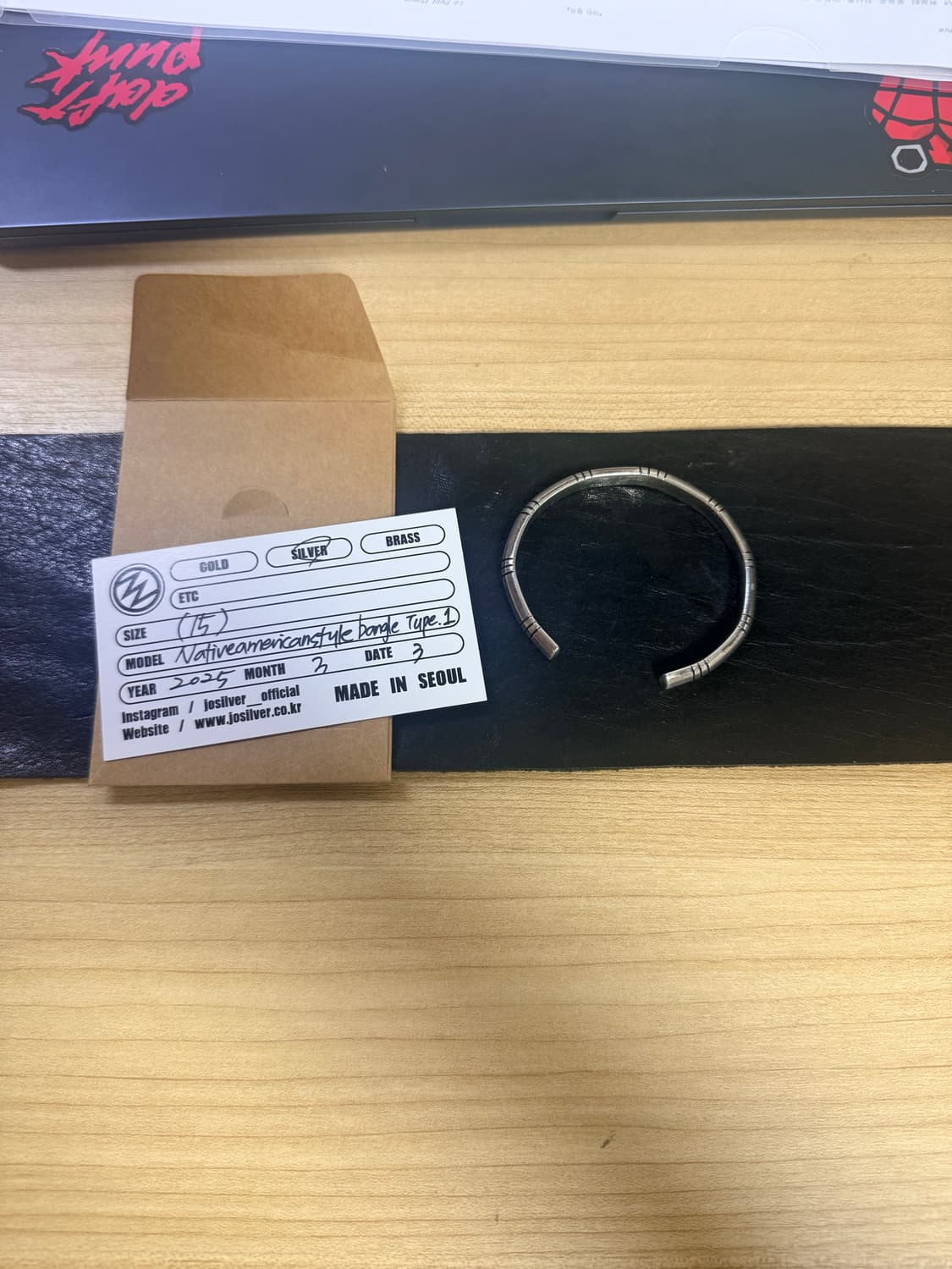 조실버 네이티브 아메리칸 뱅글 상품이미지2