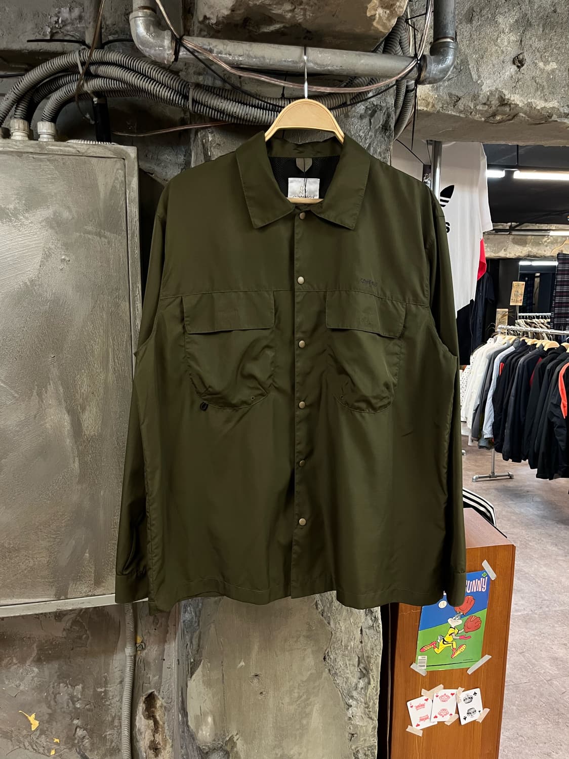 그라미치 라이트 립스톱 유틸리티 셔츠 카키 XL #csz1790 상품이미지1