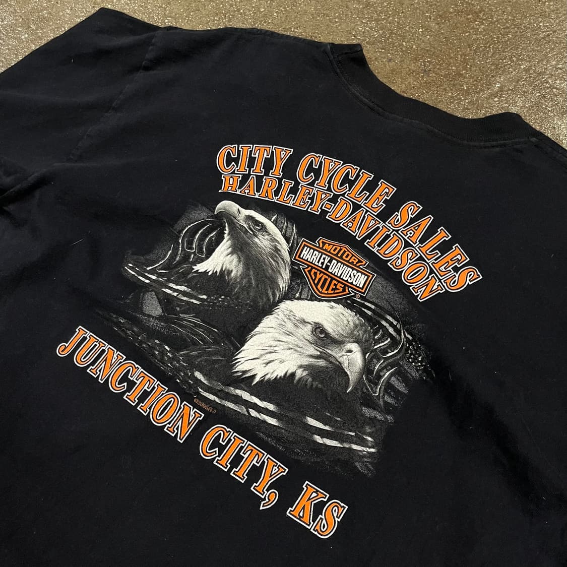 00s 할리데이비슨 플레임 프린팅 롱슬리브 (100) 상품이미지4