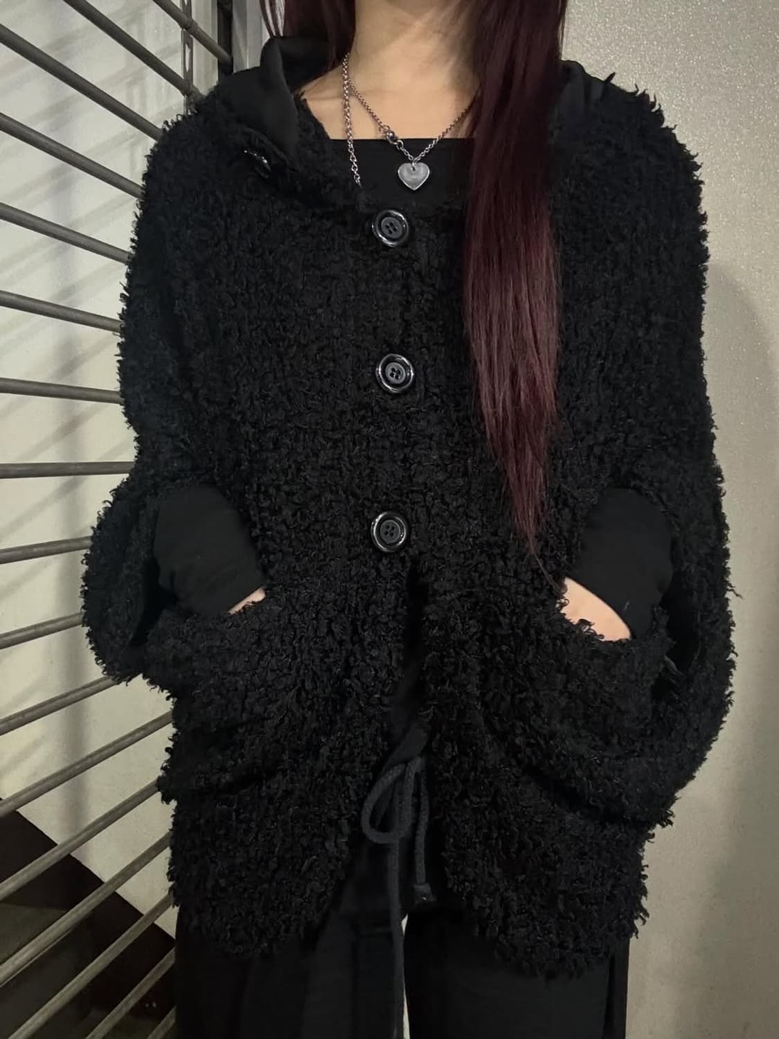 Architectural Bouclé Cape Jacket 상품이미지1