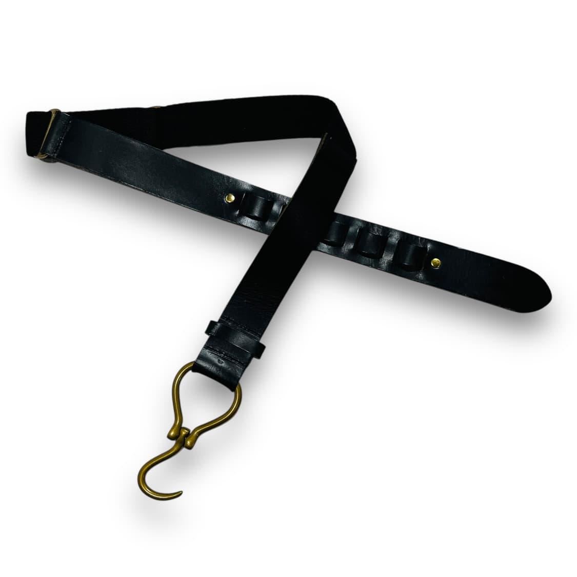 Dress on Style Black hook Leather belt 상품이미지1