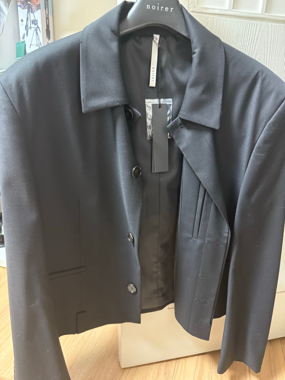 노이어 울 벨티드 크롭 자켓 상품이미지2