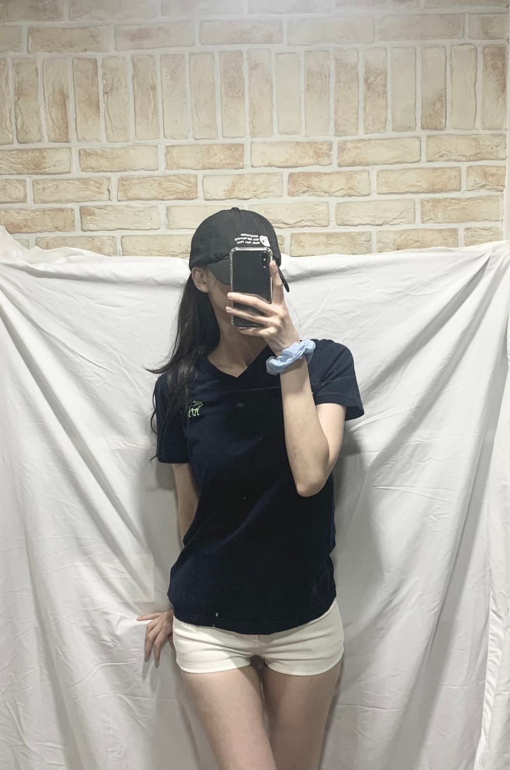 아베크롬비 반팔티 ,S,네이비 상품이미지1