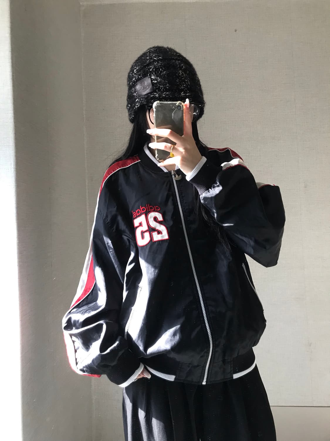 아디다스 올드스쿨 빅로고 바시티자켓 상품이미지1