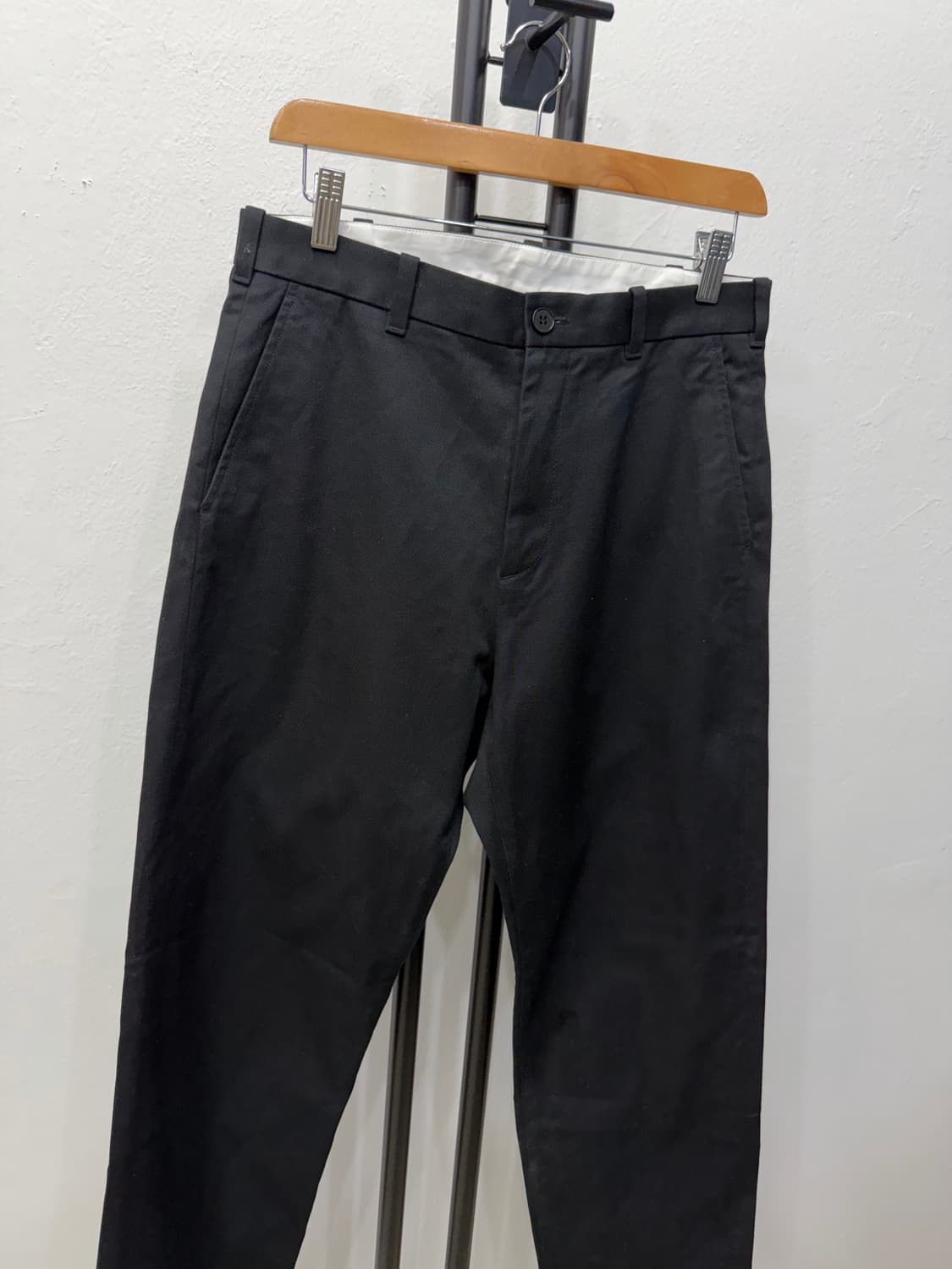 정품) 아르켓 남성 블랙 코튼팬츠 46(30) 상품이미지2