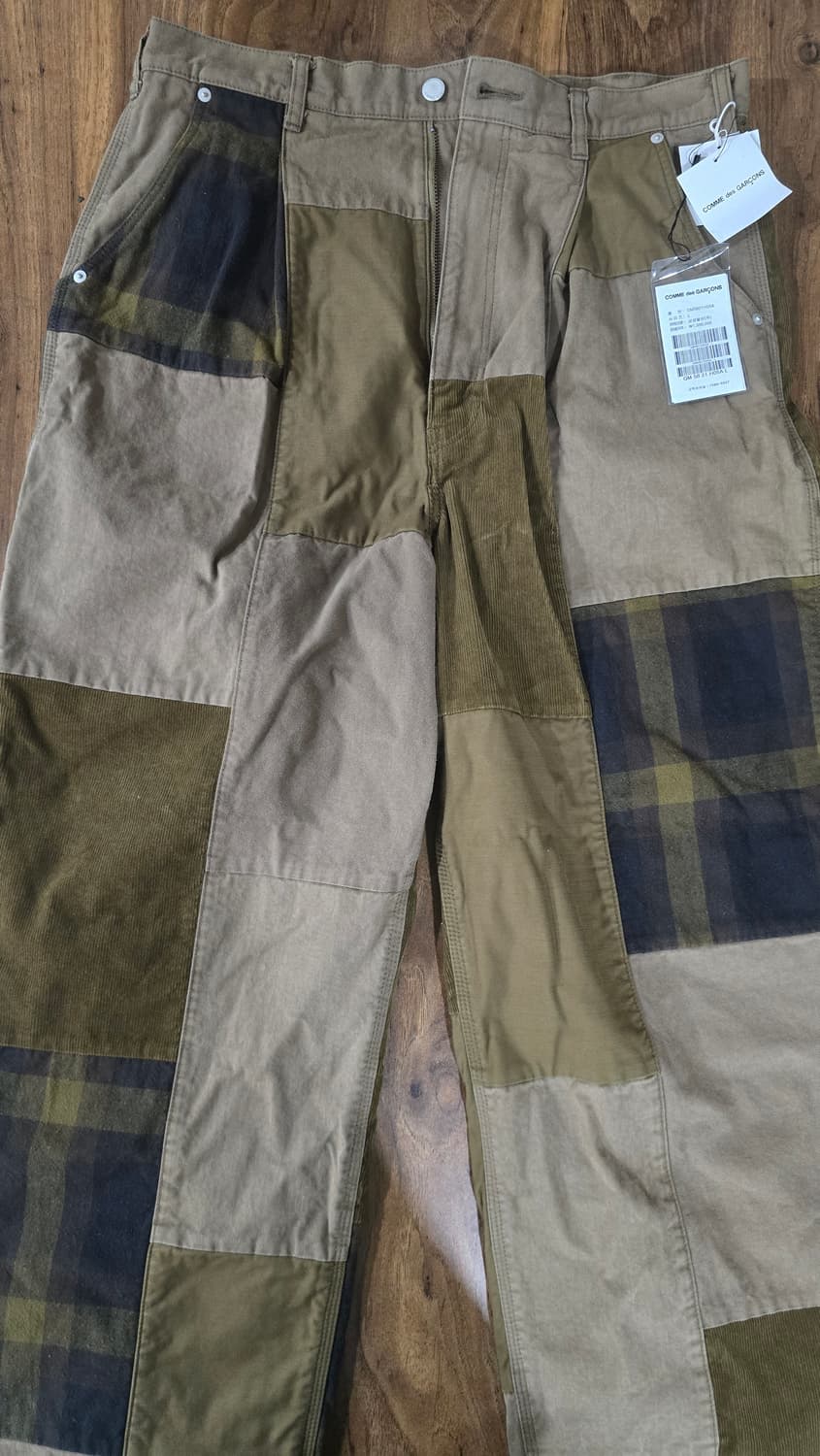 꼼데가르송 패치워크 카펜더 바지 L사이즈 상품이미지1