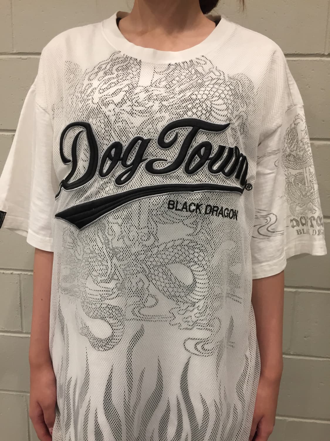 Dogtown Black Dragon Flame Print T-Shirt 상품이미지5