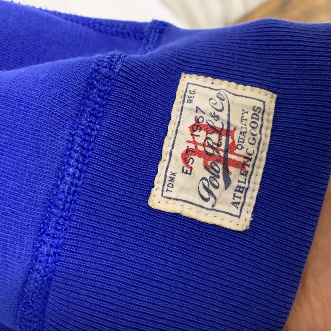 폴로 랄프로렌 빈티지 블루 맨투맨 L 상품이미지3