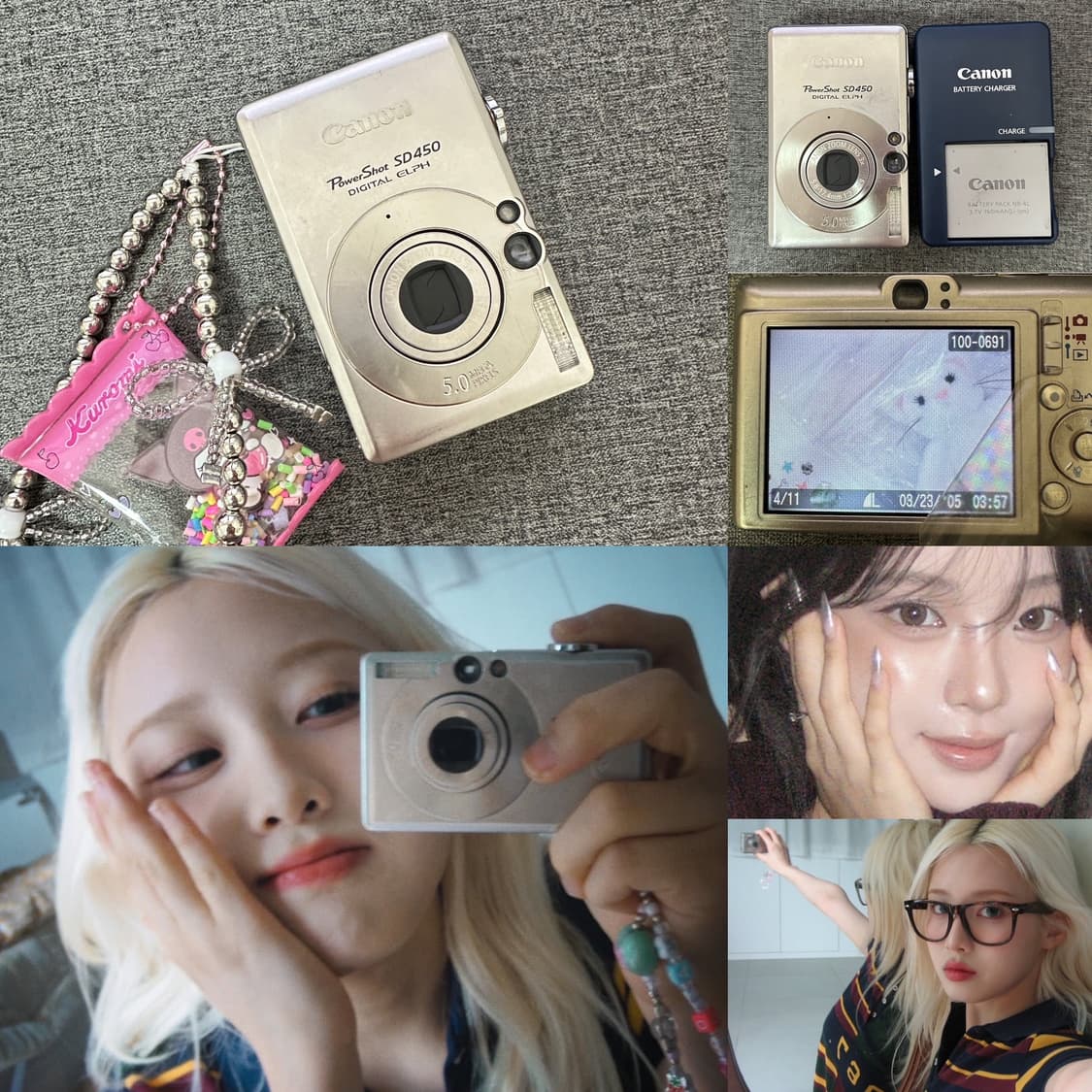 아이돌 디카🤳 캐논 ixus 익서스 55 (파워샷sd450) 정품충전기 상품이미지1