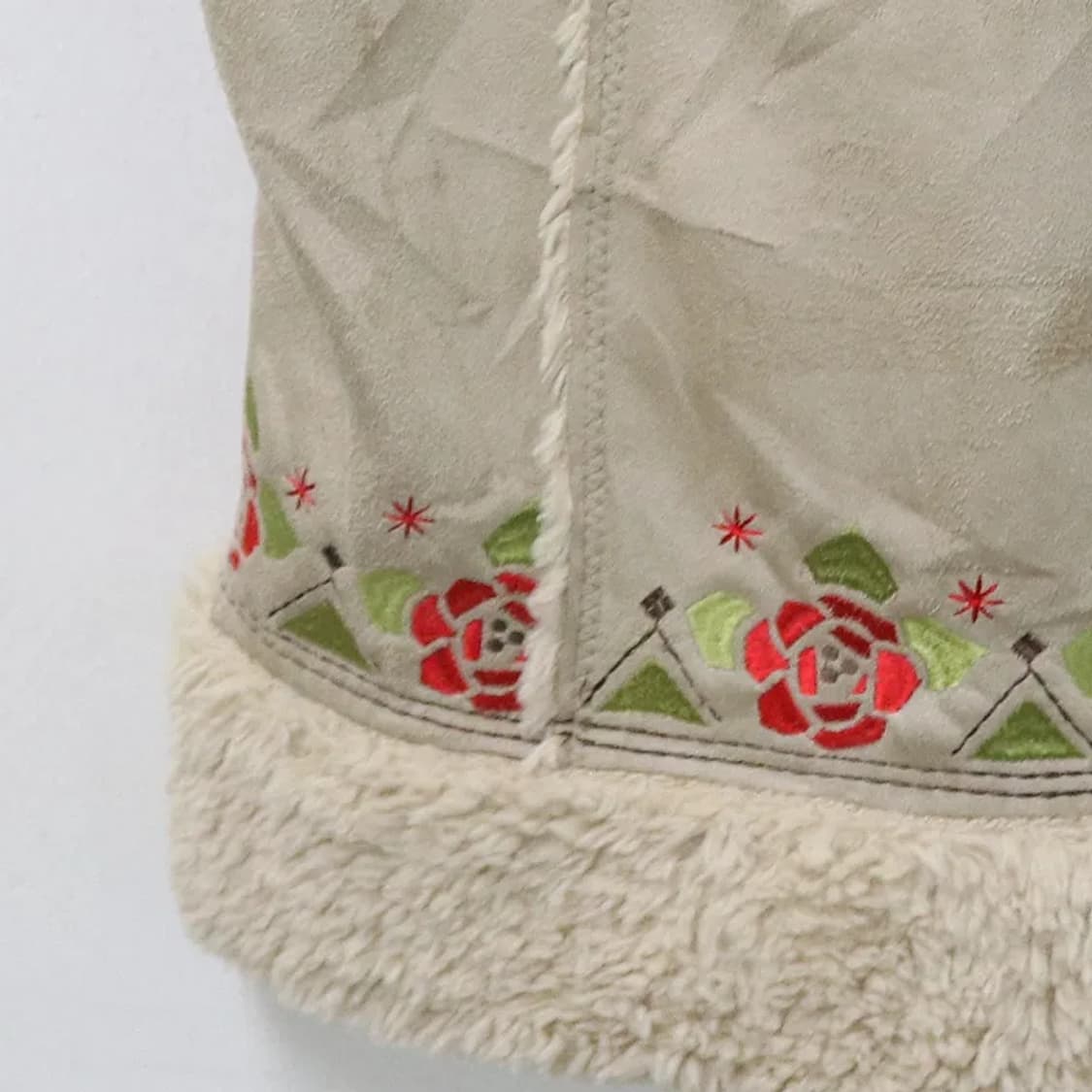 AMINA 베이지 스웨이드 퍼 베스트 61431 상품이미지5