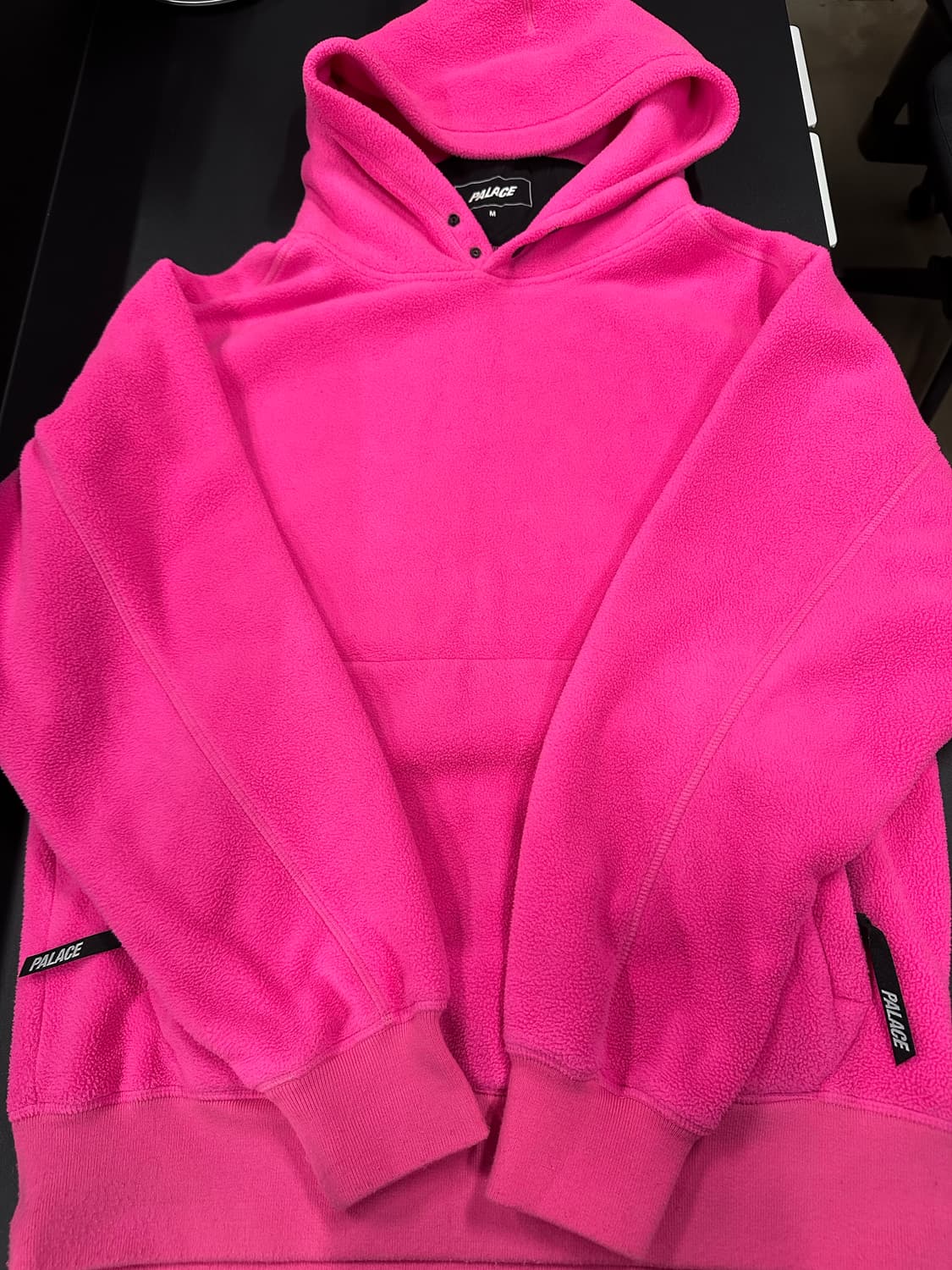 팔라스 핑크 오버핏 플리스 후드  상품이미지4