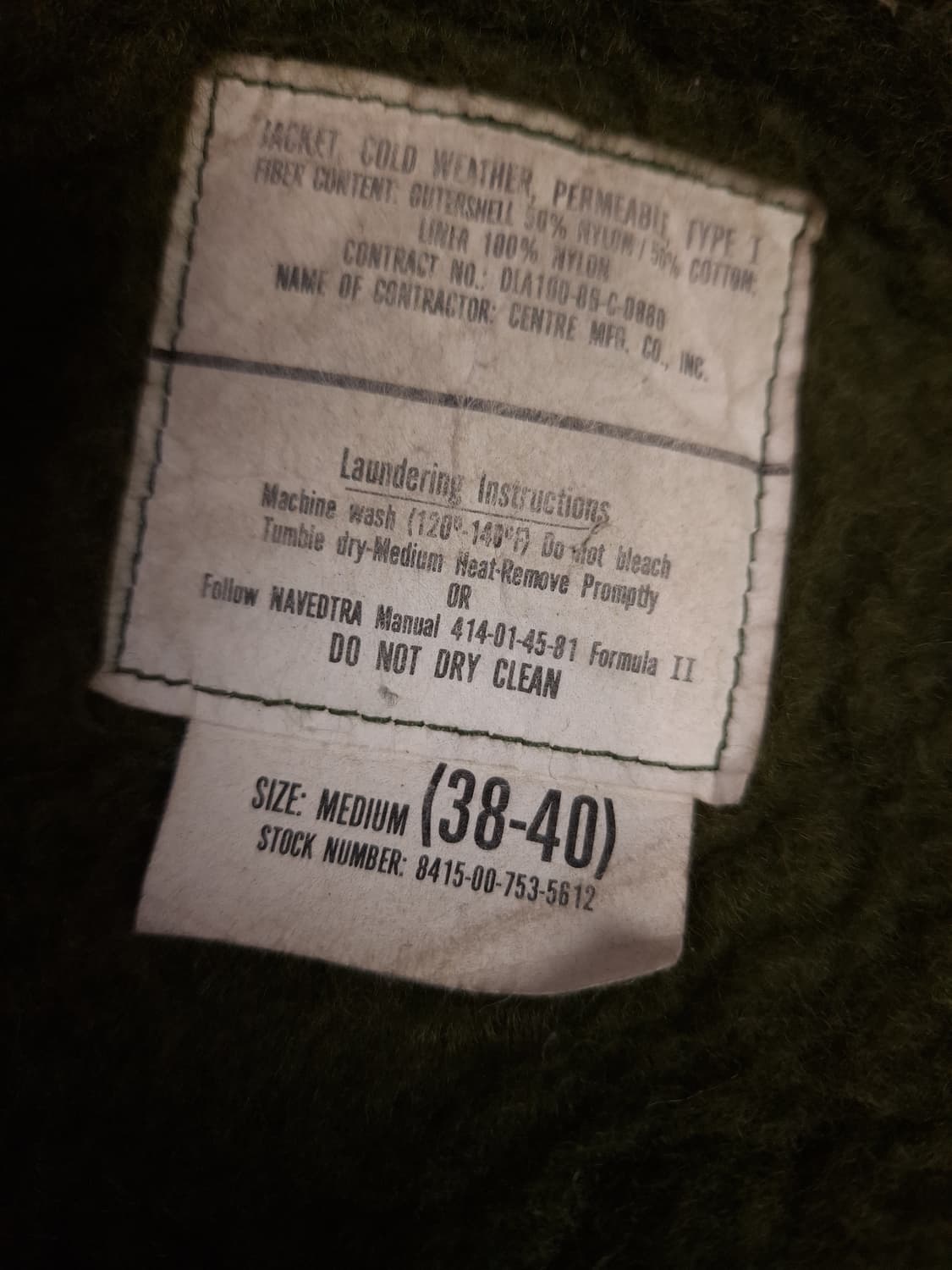 오리지날 미해군 A-2 덱자켓 상품이미지2