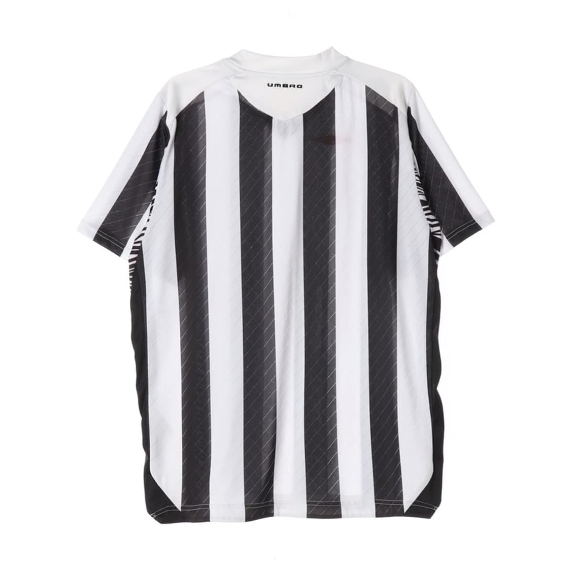 엄브로 흑백 스트라이프 V넥 반팔 L 상품이미지2