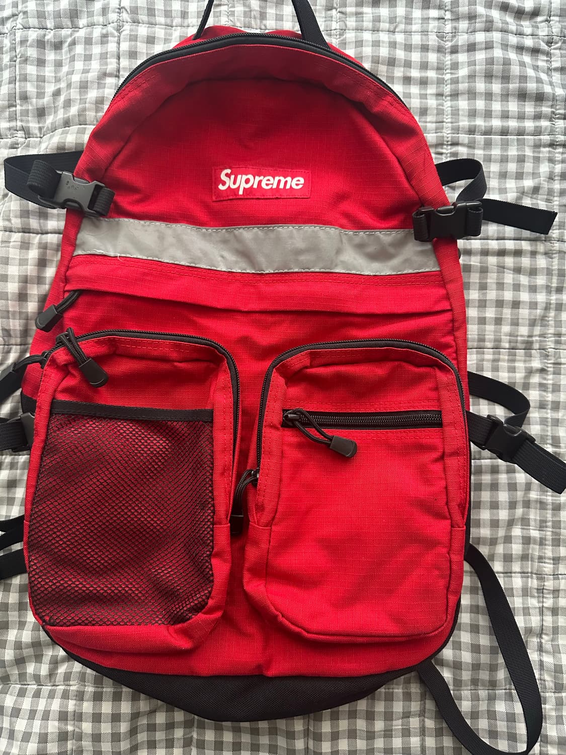 14FW 슈프림 하이비스 백팩 레드 상품이미지1