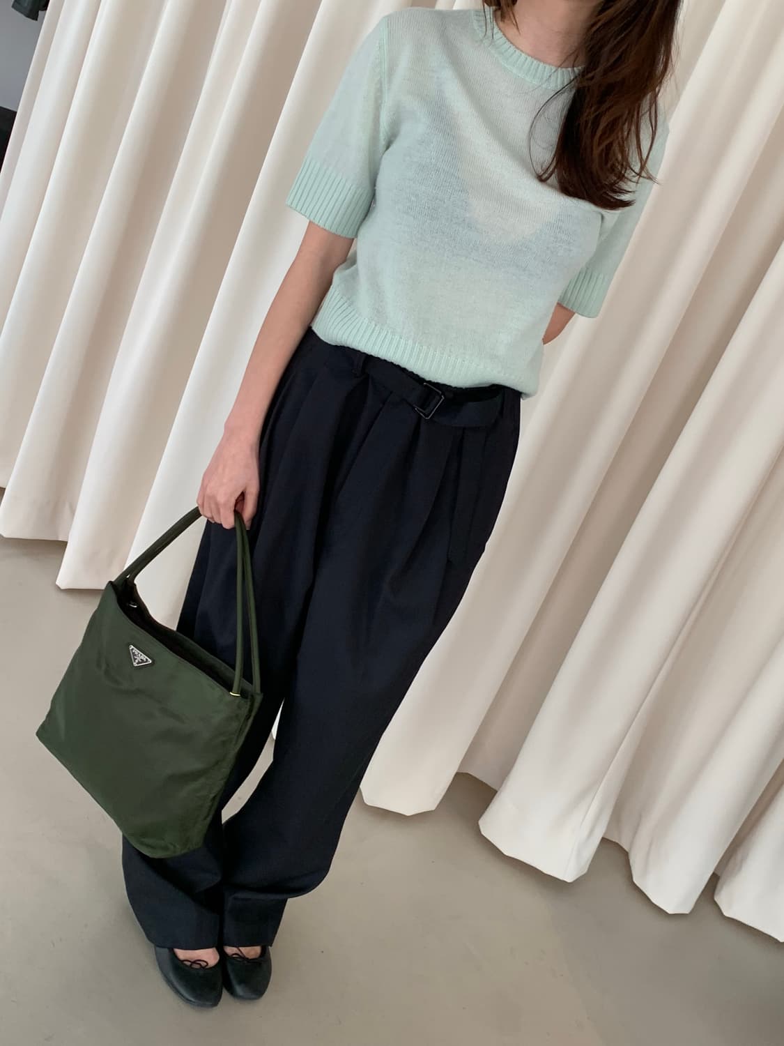 "Lemaire" two-tuck wide Slacks 상품이미지6