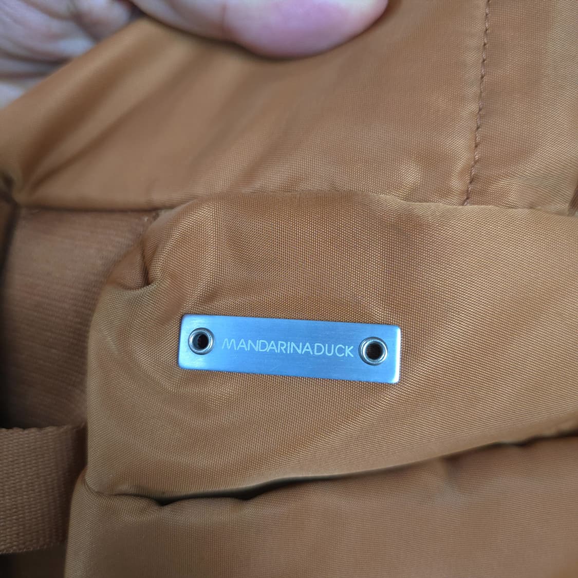 만다리나덕 Mandarina Duck 오렌지 나일론 백팩 상품이미지6