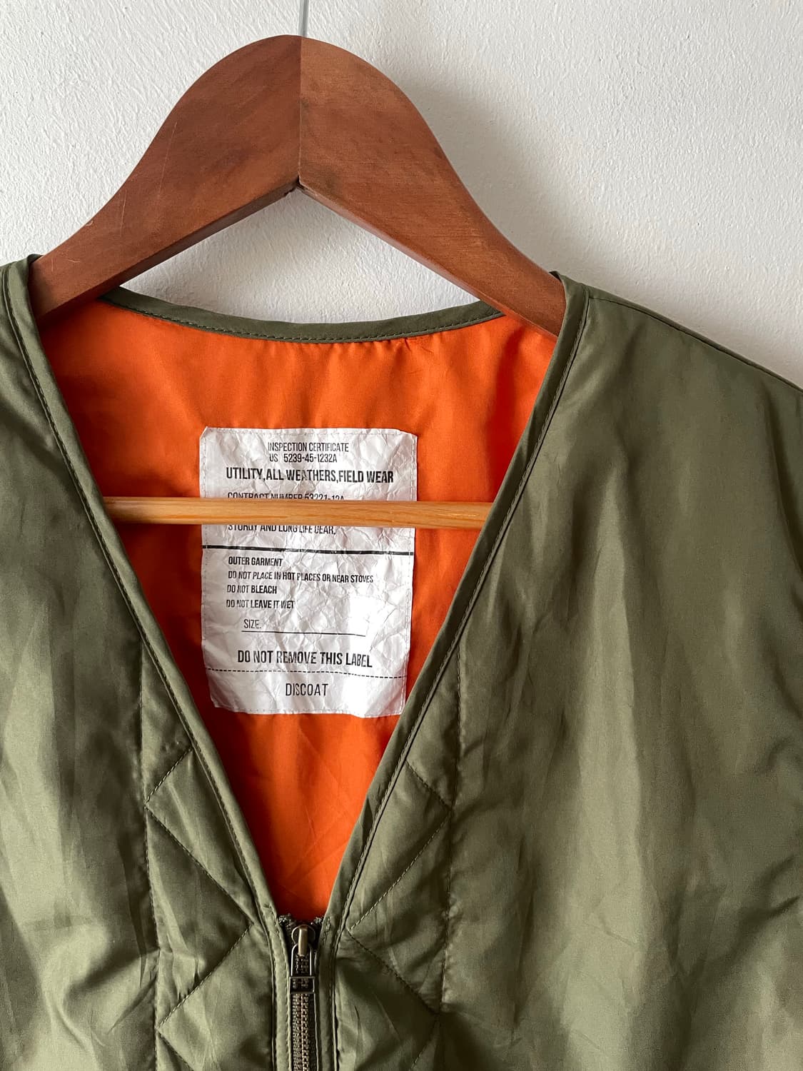 JPN Vintage Military Vest 복각 상품이미지4
