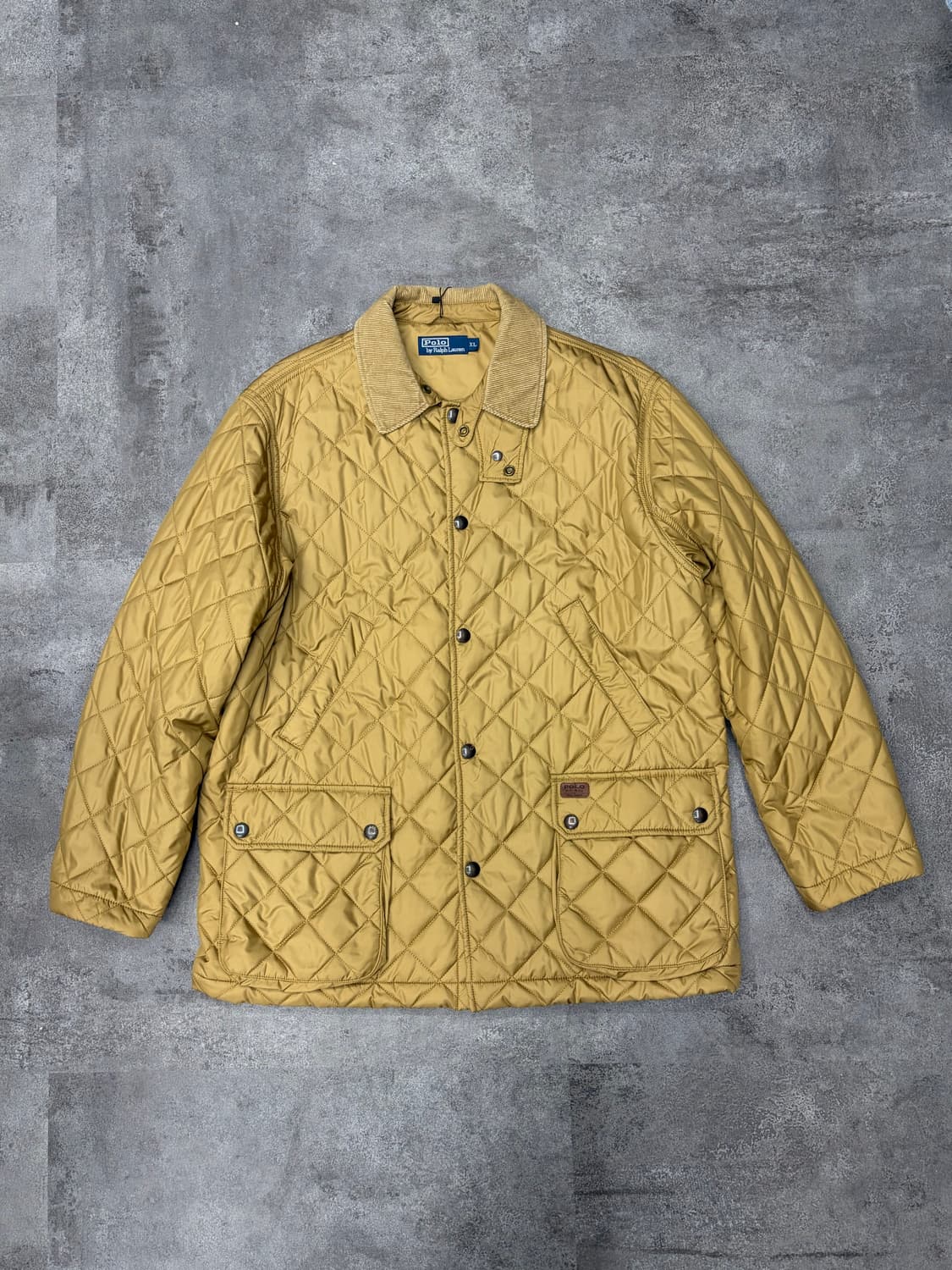폴로 랄프로렌 퀼팅 자켓 카키골드 상품이미지1