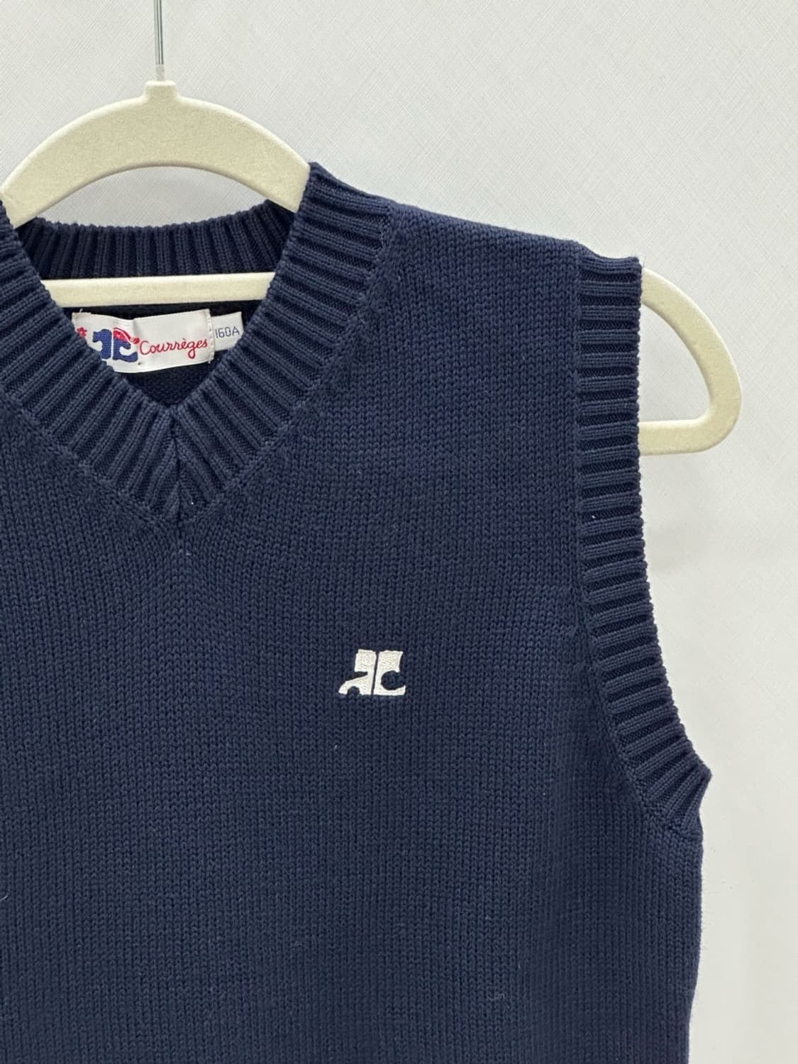 courreges / 꾸레쥬 네이비 니트 베스트  상품이미지2