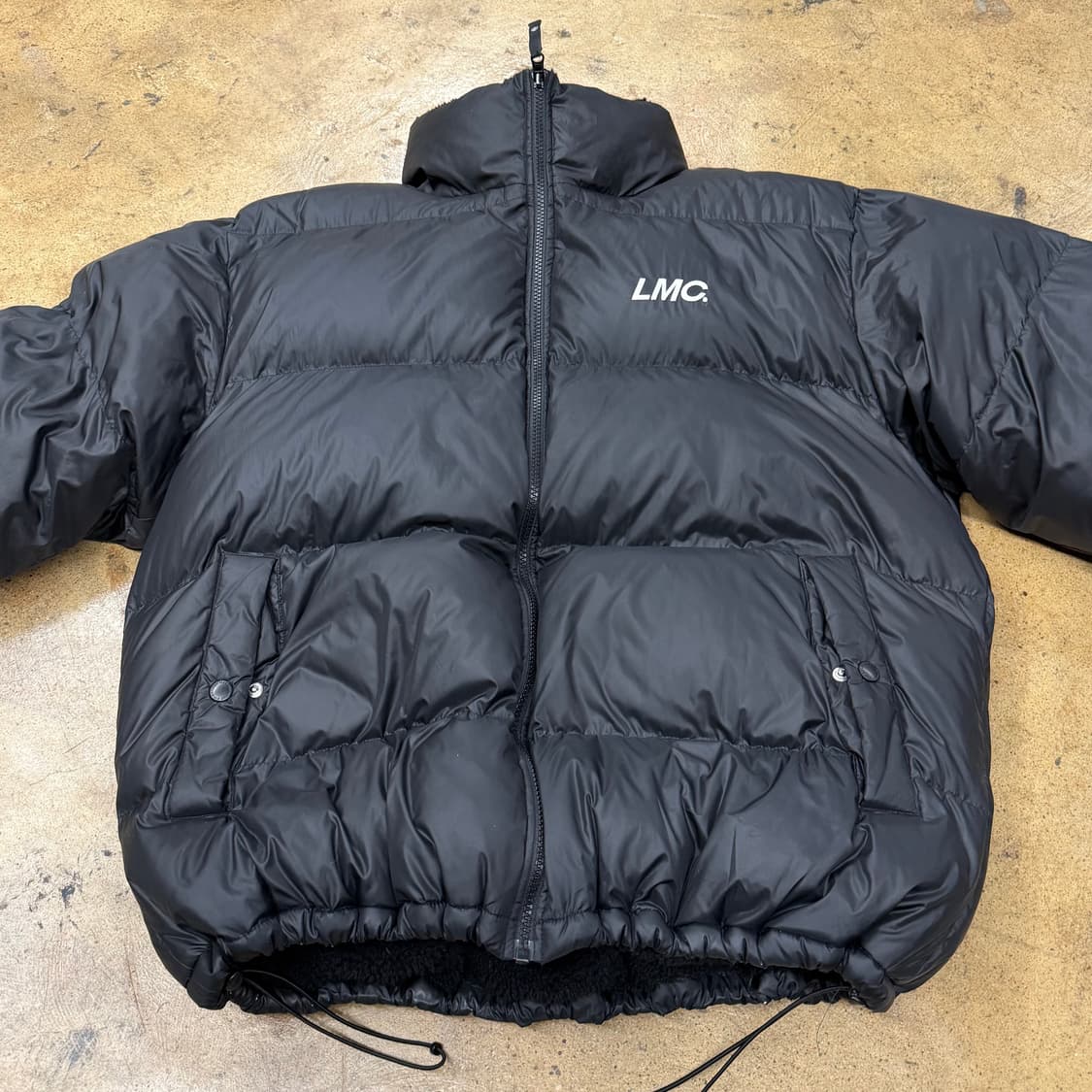 [정품/L] LMC 블랙 양면 패딩 점퍼 b18 상품이미지3