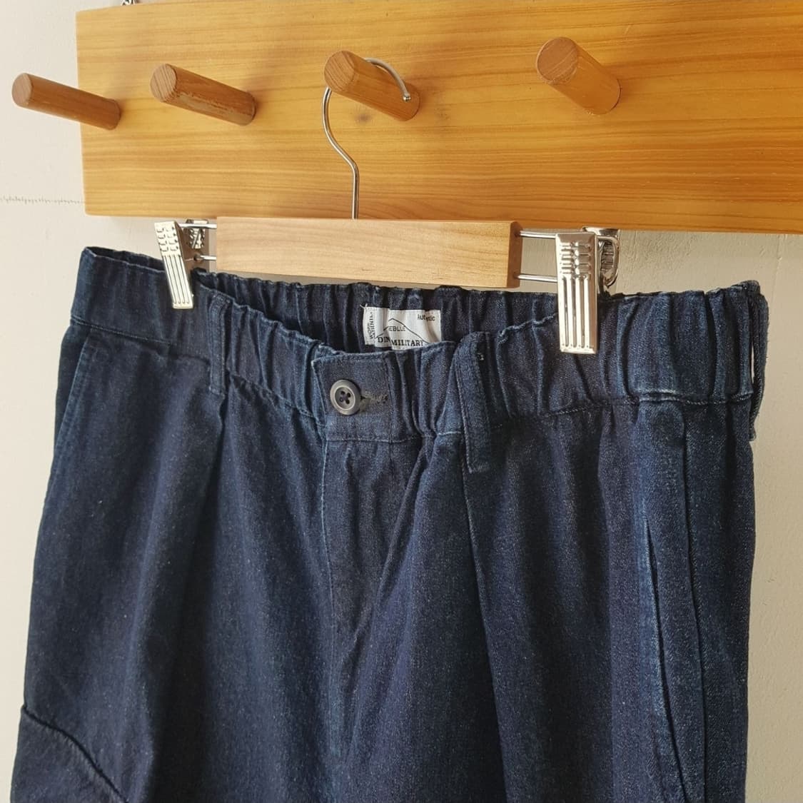 레이지블루 데님 밀리터리 카고팬츠 상품이미지5