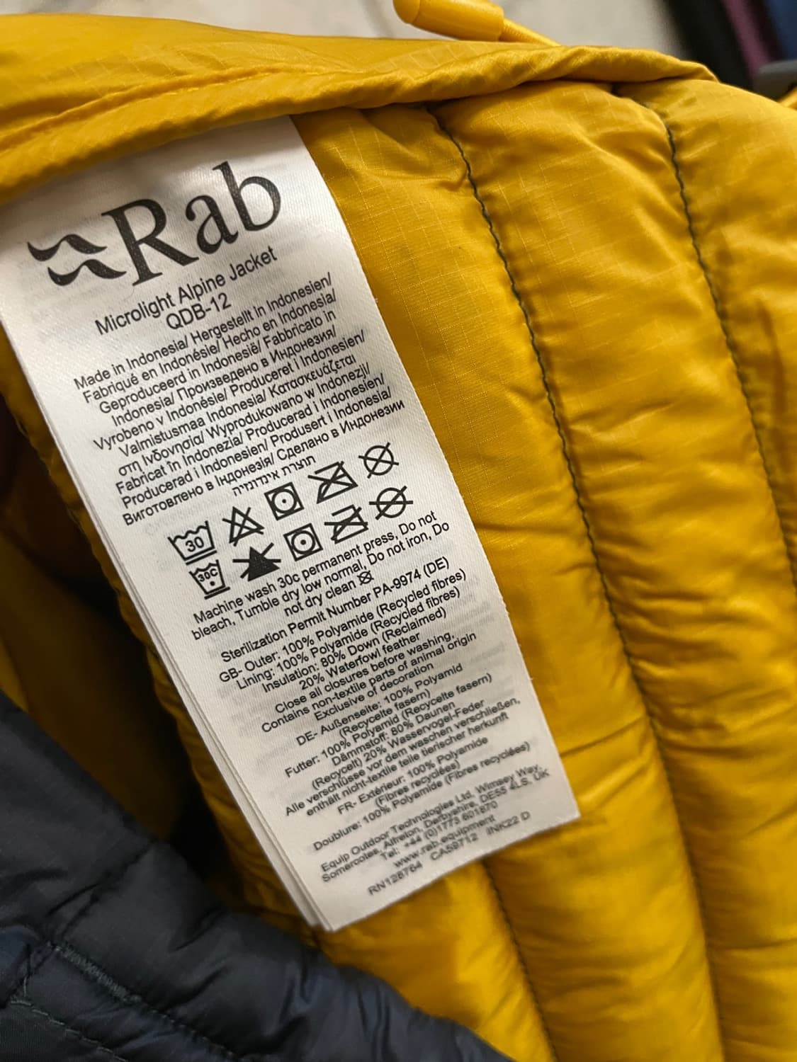 랩 마이크로라이트 알파인 자켓 상품이미지8