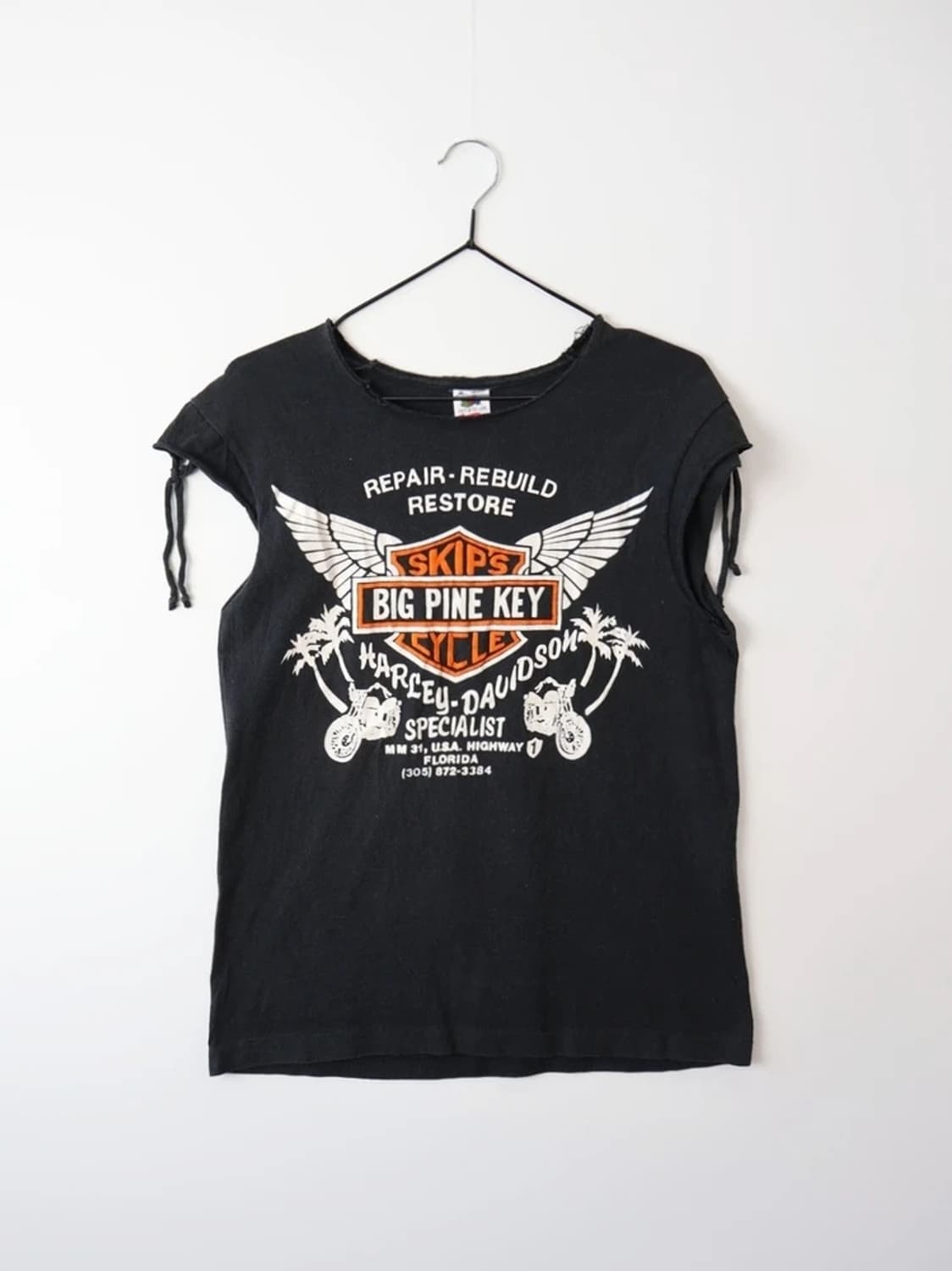 USA Biker Cut Off Graphic Tee 상품이미지5