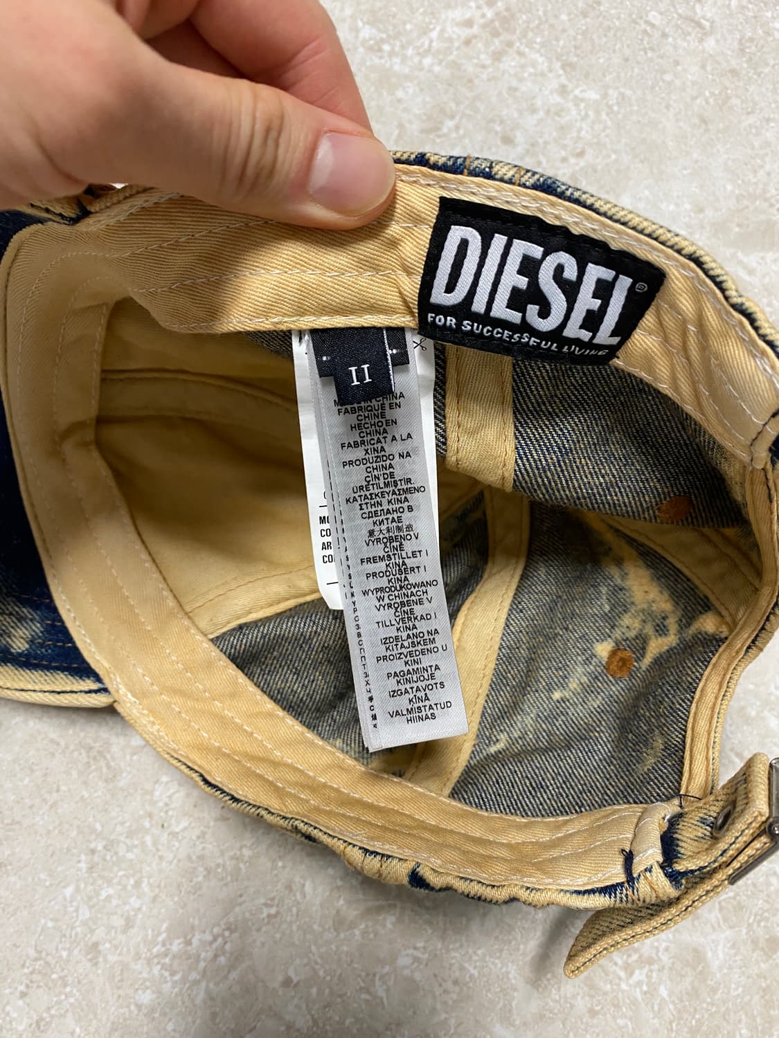 디젤 C-샙 트리티드 데님 볼캡 2 상품이미지6