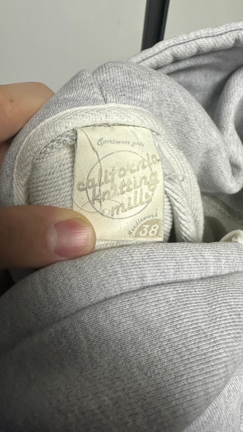 니들워크 헤비 무지 그레이 스웻 후드티 38 상품이미지2