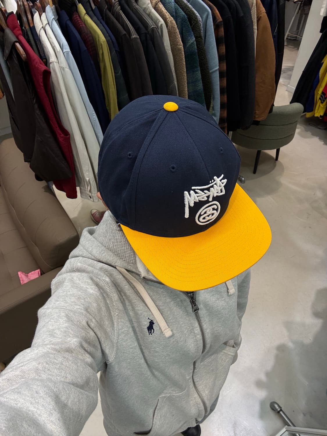 스투시 투톤 자수로고 스냅백 상품이미지4